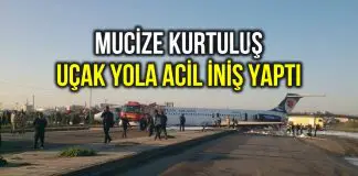 İran’da Caspian Airlines yolcu uçağı karayoluna acil iniş yaptı İran Caspian Airlines yolcu uçağı karayoluna acil iniş yaptı