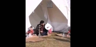 Elazığ’daki deprem çadırında nargile keyfi yapan Suriyeli tepki çekti! deprem çadırında nargile keyfi yapan suriyeli