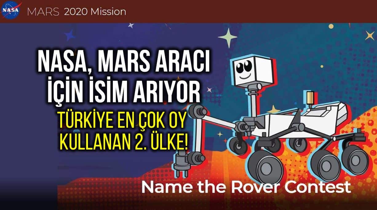 NASA Mars aracı için isim arıyor: Türkiye 2. ülke