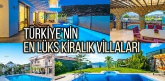 Türkiye en lüks kiralık villaları villa ekstra