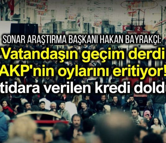 Vatandaşın geçim derdi AKP'nin oylarını eritiyor; iktidara verilen kredi doldu