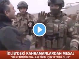 A Haber muhabiri İdlib deki Türk komutanı taciz etti