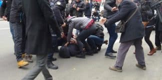 Ankara Kızılay protestosuna polis müdahalesi