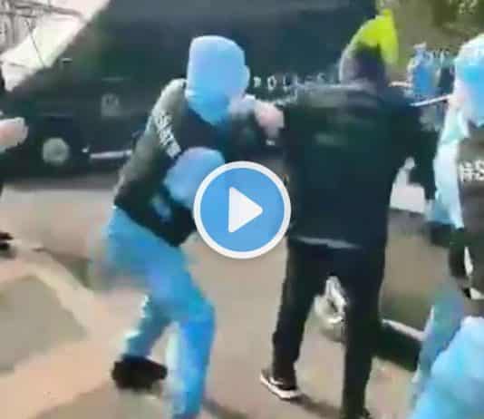 Çin de dikkat çeken koronavirüs tatbikatı görüntüleri video