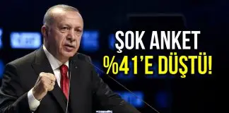 Metropoll anketi: Erdoğan’ın görev onayı yüzde 41,9’a düştü! Metropoll anketi: Erdoğan görev onayı yüzde 41,9