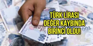 TL, dolar karşısında en çok değer kaybeden para birimi oldu! TL, dolar karşısında en çok değer kaybeden para birimi oldu!
