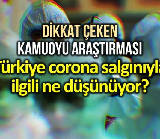 Araştırma: Türkiye corona virüsü ile ilgili ne düşünüyor?