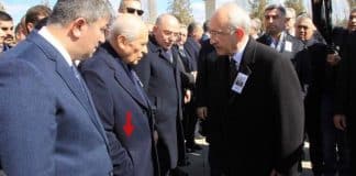 Bahçeli, şehit cenazesinde Kılıçdaroğlu nun elini sıkmadı