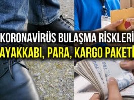 Ayakkabıyla eve corona virüsü girer mi? Parada bulaşır mı? kargo paketi