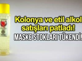 Corona virüsü kolonya ve etil alkol satışlarını patlattı; maske stokları tükendi!