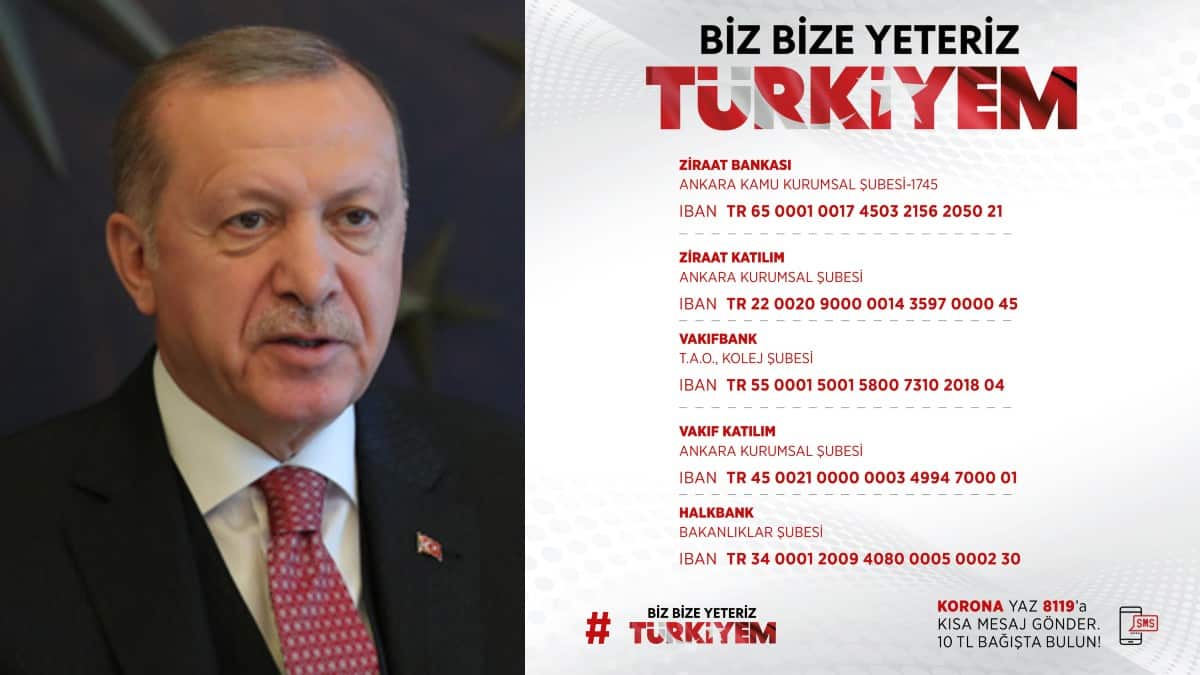 Erdoğan başlattığı bağış kampanyası için hesap numaraları paylaşıldı