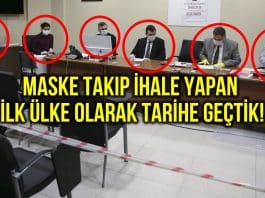Maske takıp ihale yapan ilk ülke olarak tarihe geçtik!