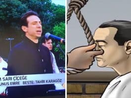 Uzaktan eğitim ortaokul kanalında Menderes in idamı, lise kanalında ilahiler