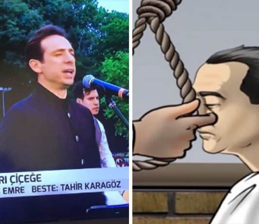 Uzaktan eğitim ortaokul kanalında Menderes in idamı, lise kanalında ilahiler