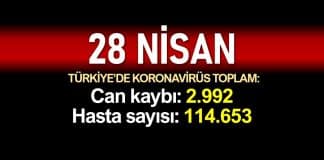 28 Nisan Türkiye corona verileri: 2.992 ölü, 114.653 vaka