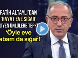 Fatih Altaylı, 'Hayat Eve Sığar' paylaşımı yapan ünlülere sitem etti