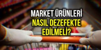 Market alışverişi ürünleri nasıl dezenfekte edilmeli?