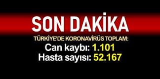 Türkiye corona verileri: Ölüm sayısı 1101'e, vaka sayısı 52167'ye yükseldi