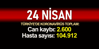 Türkiye corona verileri: Ölüm sayısı 2.600'e, vaka sayısı 104.912'ye yükseldi