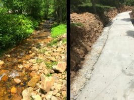 Rize Fındıklı dere yatağına ıslah çalışması diye beton döktüler!