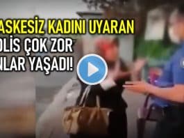 maskesiz kadın polis