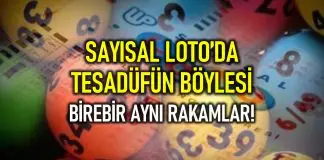 Tesadüfün böylesi: Sayısal çekilişinde 20 gün arayla aynı rakamlar! sayısal çekilişi