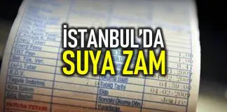 İstanbul’da suya yüzde 12,6 zam yapıldı! istanbul suya zam