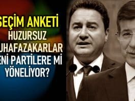 seçim anketi babacan davutoğlu