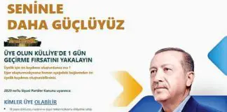 AKP’li ilçe başkanlığından kampanya: Üye olun, külliyede 1 gün geçirme fırsatını yakalayın akp üye
