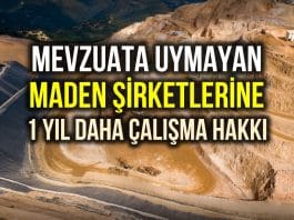 maden yasasında değişiklik