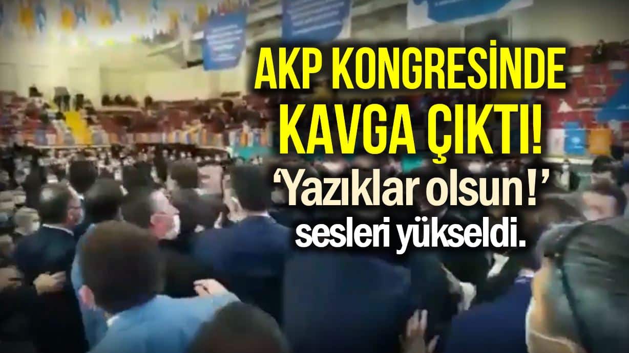 AKP Isparta İl Kongresinde kavga: Polis güçlükle bastırabildi!