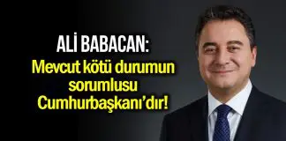 Ali Babacan: Mevcut kötü durumun sorumlusu Cumhurbaşkanıdır ali babacan cüneyt özdemir