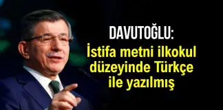 Davutoğlu: Albayrak’ın istifa metni ilkokul düzeyinde Türkçe ile yazılmış davutoğlu berat albayrak istifa