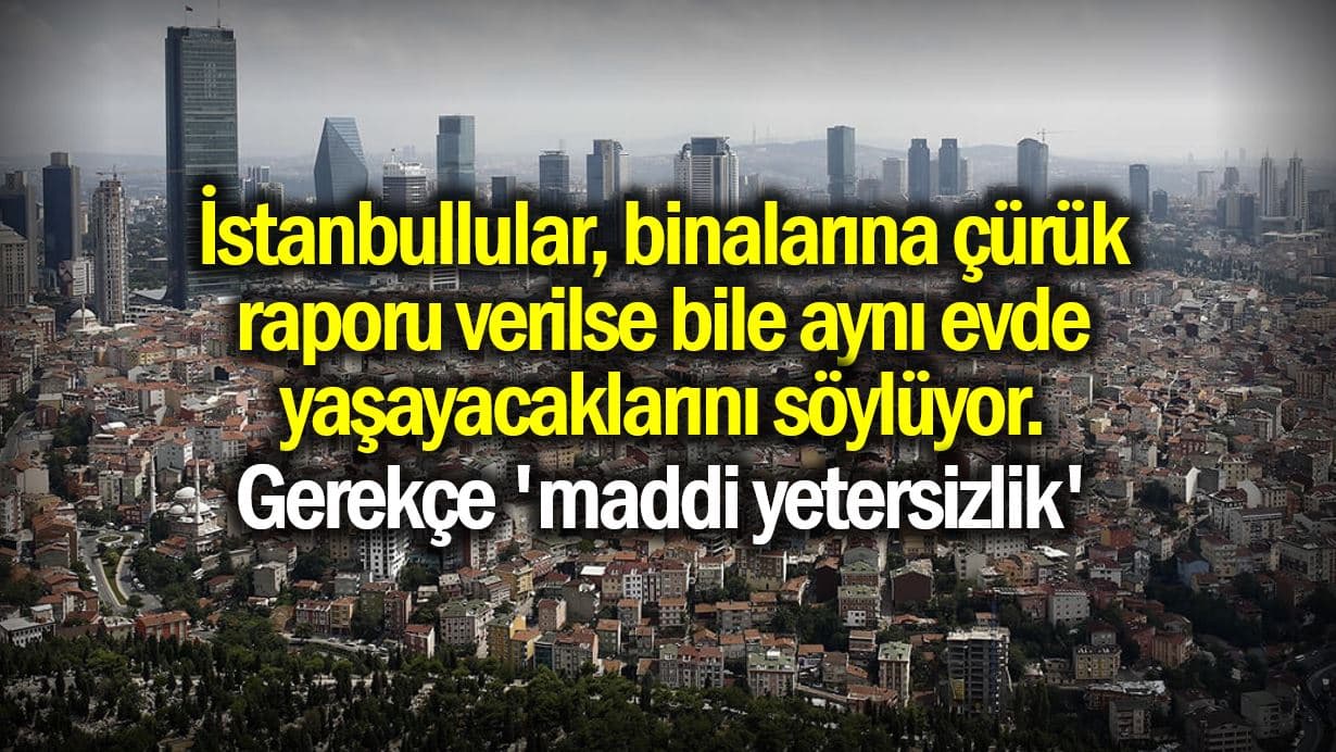 Maddi yetersizlik çürük binada oturmaya mecbur bırakıyor!