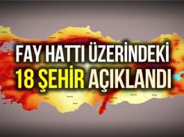 Fay hattı üzerindeki 18 şehir