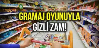 Gramaj eksikliği ile gizli zam yapılarak tüketici aldatılıyor! Gramaj eksikliği ile gizli zam