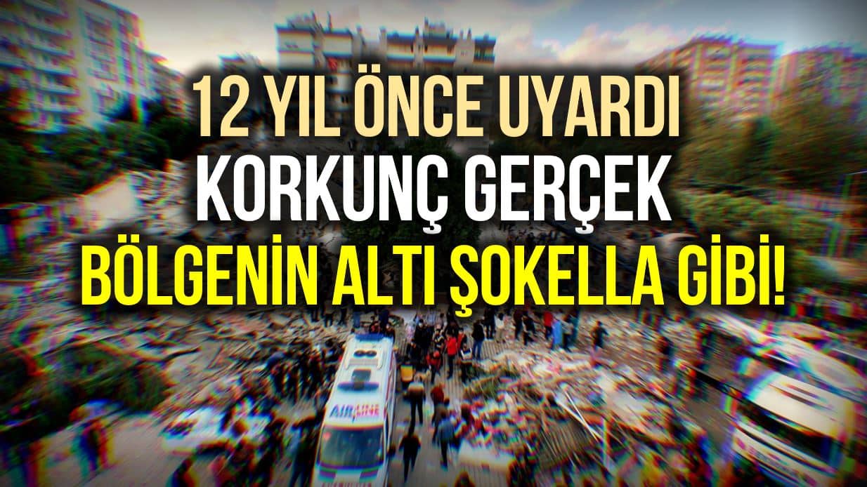 İzmir depremi için 12 yıl önce uyardı: Bölgenin altı şokella gibi!