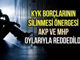 kyk borçları silinsin önergesi