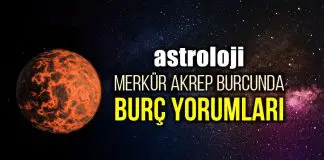 Astroloji: Merkür Akrep burcunda burç yorumları Astroloji: 11 Kasım Merkür Akrep burcunda burç yorumları