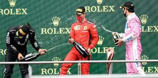 Formula 1’de şampiyonluk kutlamasında şampanya yerine gazoz patlatıldı! şampanya yerine gazoz