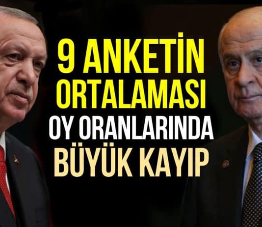 9 seçim anketi ortalaması akp mhp
