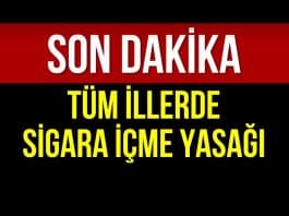 sigara içme yasağı