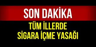 SON DAKİKA: Tüm illerde açık alanlarda sigara içme yasağı getirildi sigara içme yasağı