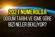 Numeroloji 2021: Doğum tarihi ve isme göre hesaplama Numeroloji 2021: Doğum tarihi ve isme göre hesaplama