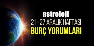 Astroloji: 21 – 27 Aralık 2020 haftalık burç yorumları Astroloji: 21 - 27 Aralık 2020 haftalık burç yorumları