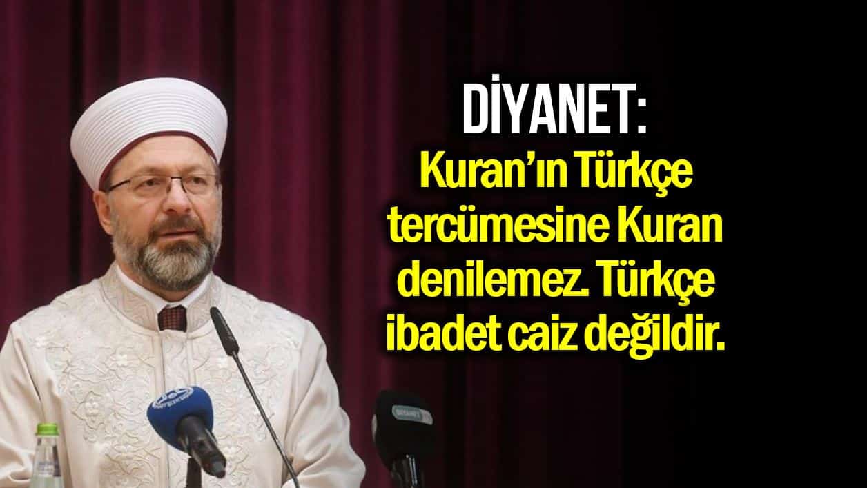 Diyanet Türkçe ibadet ve ezan açıklaması: Caiz değildir