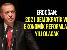 Erdoğan: 2021 demokratik ve ekonomik reformlar yılı olacak