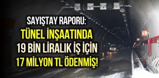 Ovit Tüneli inşaatında 19 bin 500 liralık iş için 17 milyon TL ödenmiş! Ovit Tüneli inşaatında 19.5 bin liralık iş için 17 milyon TL ödenmiş!