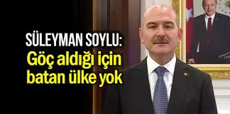 Süleyman Soylu: Göç aldığı için batan ülke örneği dünyada yok Süleyman Soylu: Göç aldığı için batan ülke örneği dünyada yok
