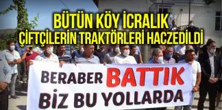 Amasya çiftçisi kredi borcunu ödeyemedi, traktörleri haczedildi! Amasya çiftçi borcunu ödeyemedi traktörler haczedildi!